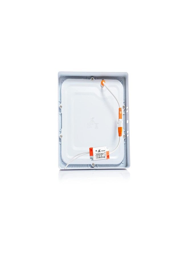D'Mak Aluminium 12 Watts Square Led Surface Panel Light Cool White, Pack of 1 - Image 3